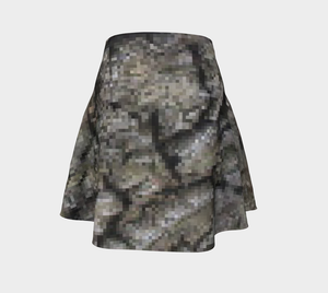 Grey Shades Flare Skirt 33