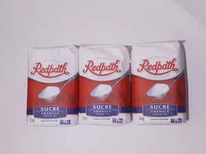 Redpath Special Fine Granulated Sugar 2 kg 3 Packs Pure Cane Sugar