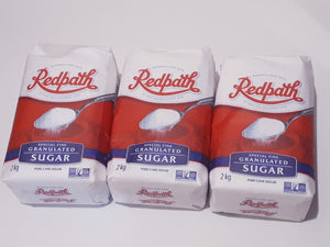 Redpath Special Fine Granulated Sugar 2 kg 3 Packs Pure Cane Sugar
