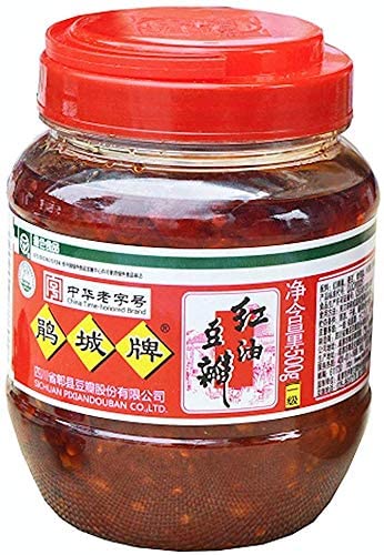  Sichuan / Pixian / Pi Xian Broad Bean Paste with Chili Oil 18OZ (500g)