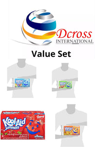 Dcross International Value Set of Kool-Aid Jammers Variety Packs 4 Different flavors 4 packs.