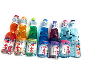 Dcross International Bundle Variety Value Set Shirakiku Carbonated Ramune Drink Mix Variety 7 Flavours 7 Bottles Japanese Soft Drink and Sekka Sushi Rice, 6.82kg One Pack.   Ship within 24 hours After Order Placement.