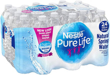 Load image into Gallery viewer, Nestle Pure Life 100% Natural Spring Water 24 Count, 500ml
