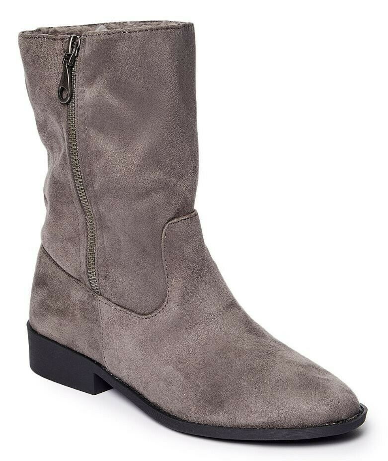 Maurices Regina grey Fold Over Boots Women