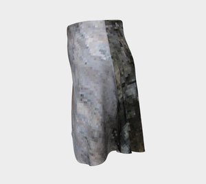 Grey Shades Flare Skirt 30