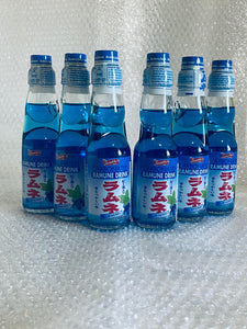 Shirakiku Ramune Marble Soft Drink Blueberry Flavor (6 Pack)